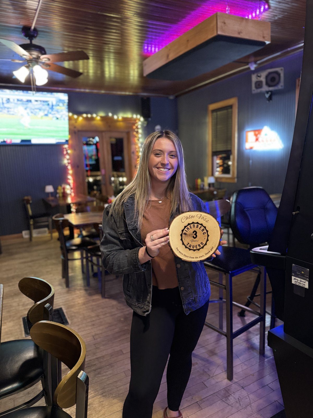 Staff member celebrating an anniversary
